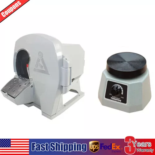 Dental Wet Model Trimmer Abrasive Disc Gypsum Arch+Mixing Vibrator Lab Equipment