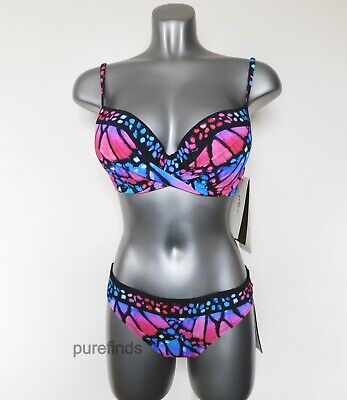 NWT $178 GOTTEX Monarch Butterfly Bandeau 17MO-070 One-Piece 