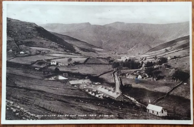 Taly y Llyn Valley and Cader Idris Valentines Vintage Postcard