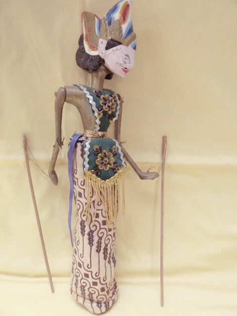 Wayang Golek Stabpuppe Java Puppe Puppenspiel Indonesien Vintage Sammler