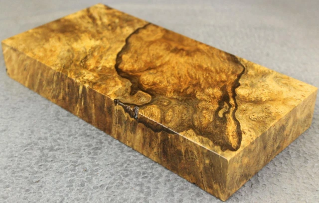 Sindora Burl Blank: ¡1 1/2"" X 5"" X 10 1/2"" Figuras Bonitas Y Coloridas Únicas! Sdb064