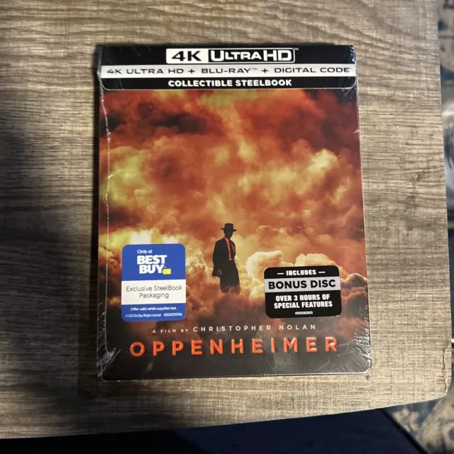 Oppenheimer (4K UHD+Blu-Ray+Digital) Steelbook - SOLD OUT Best Buy Exclusive