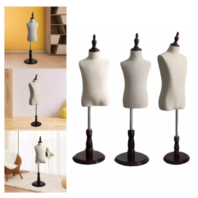 Unisex Mannequin Stand Torso Body with Stable Base for Dressmakers Dress