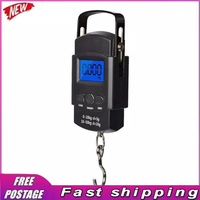 Pocket Portable Digital Scale Hanging Hook Hand Held Weighing with Back Lighting