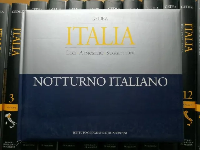 GEDEA ITALIA terra lingua cultura DE AGOSTINI 14 volumi+ 1 NOTTURNO ITALIA 3