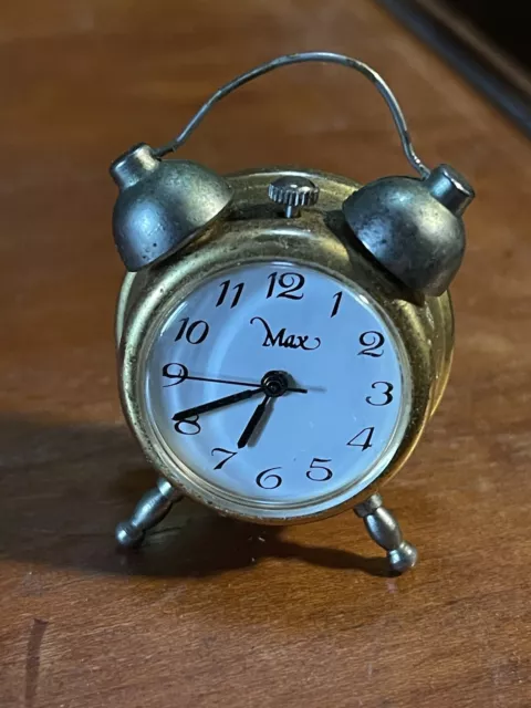 montre de bureau Collection mécanique style reveil miniature 1960’s signee Max