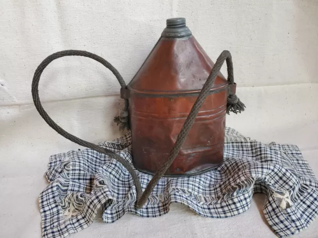 Antique Copper Canteen  PENNSYLVANIA COAL MINER MINING