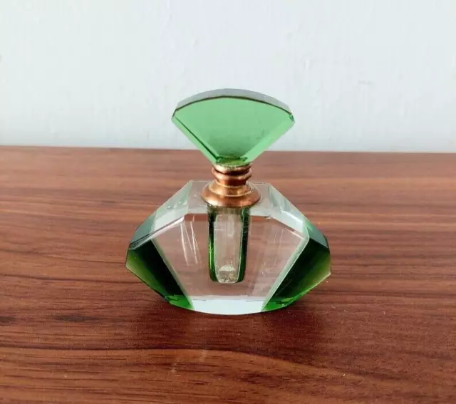 Art Deco Glass Perfume Bottle