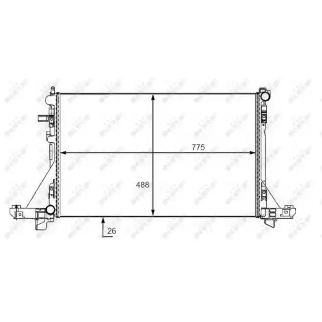 NRF Radiateur de Refroidissement pour Opel Movano Renault Master