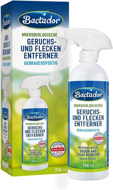 Limpiador enzimático Bactador - eliminador de olores y eliminador de manchas spray 750 ml