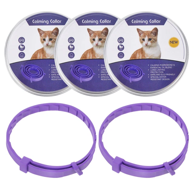 5pcs collier de chat calmant collier réglable de chat calme collier de chat
