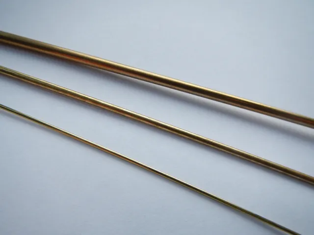 model engineer round brass bar rod shaft 1mm 1.5mm 2mm  3mm 4mm 4.75mm 1/8"