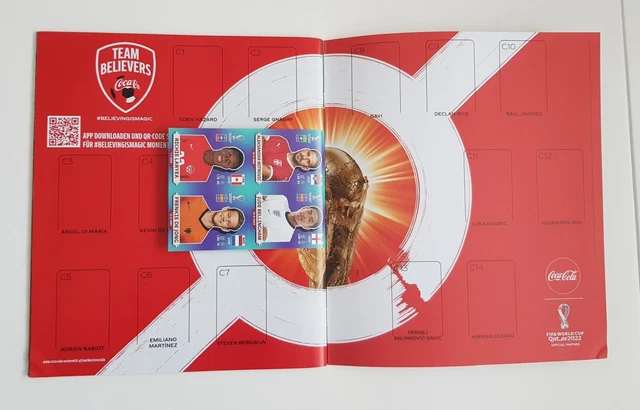 PANINI COCA COLA Bler Album World Cup 2022 Qatar Austria Austria +104 ...
