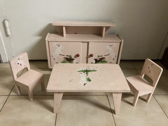 MEUBLE MAISON DE poupée Vintage EUR 18,00 - PicClick FR
