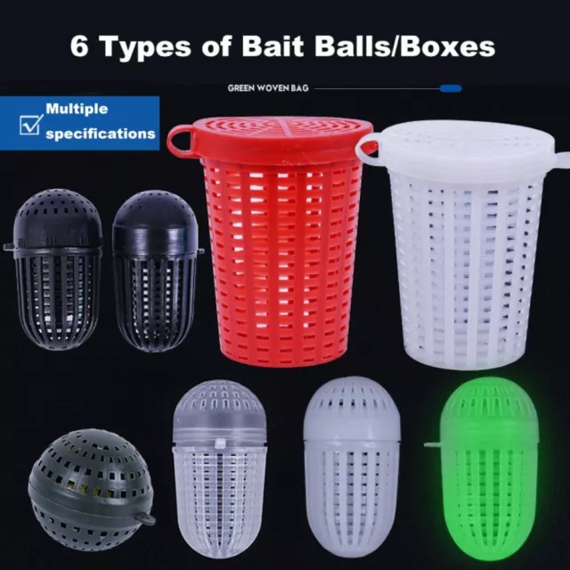 10pcs/bag Plastic Fishing Mini Bait Cage Fishing Cage Basket for Attract Fish