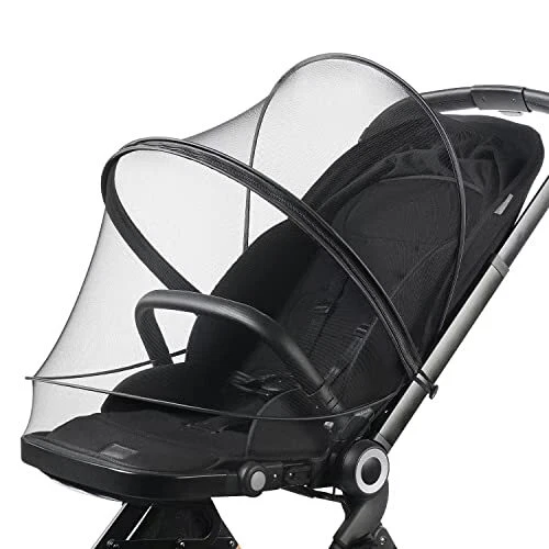 Baby Mosquito Net with Double Zipper Bassinet Stroller Cover for
