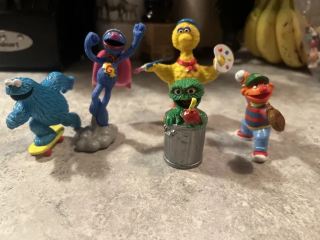 Vintage Muppets - Cookie Monster, Oscar, Big Bird, Elmo PVC Figure Sesame Street