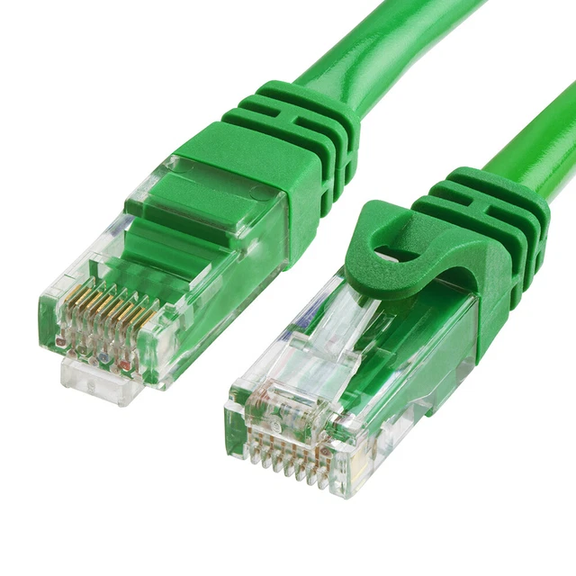100FT Cat6 Ethernet Cable RJ45 UTP LAN Network Patch Cord 10 Gbps 550MHz - Green