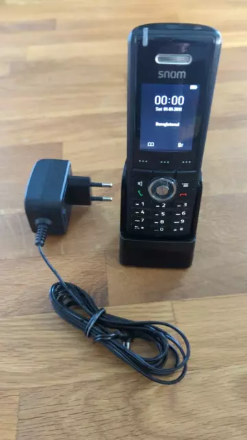 snom m65 DECT IP Telefon Handset Mobilteil mit Ladeschale + Netzteil