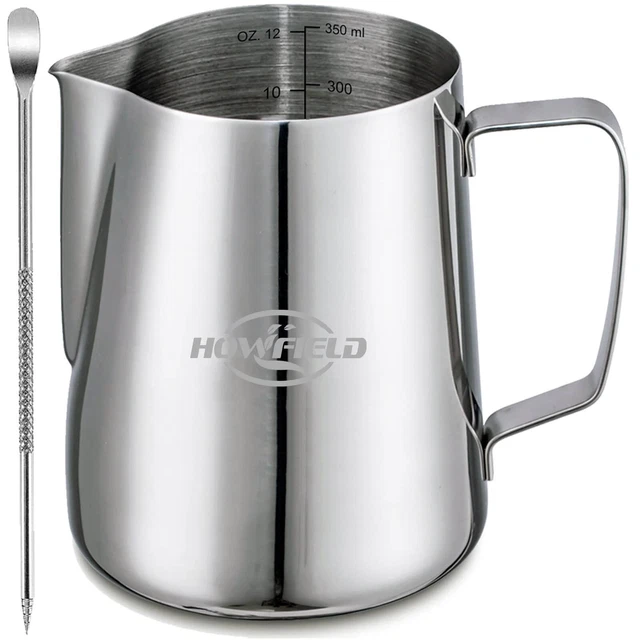Milk Frothing Pitcher Espresso Accessories - Milk Steaming Pitcher Stainless ...