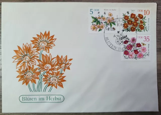 Ersttagsbrief, Herbstblumen, FDC 1, Mi. Nr. 2737, 2738, 2742, Sonderstempel