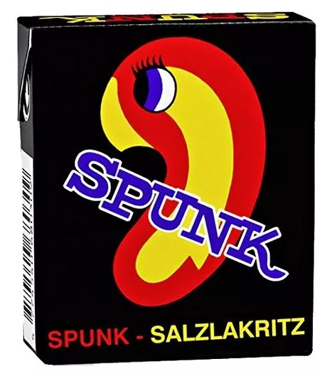 Spunk Extra Starke Salzlakritz Pastillen Original Dänisches Lakritz 20g