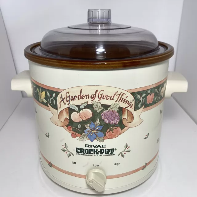 Sold at Auction: RIVAL CROCK POT STONEWARE SLOW COOKER MODEL 3735
