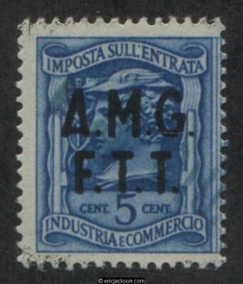Trieste Industry & Commerce Revenue Stamp, FTT IC20 left stamp