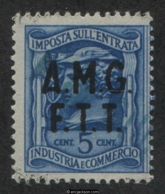 Trieste Industry & Commerce Revenue Stamp, FTT IC20 left stamp