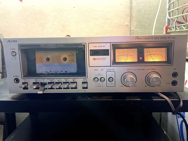 AUREX PC-X10 STEREO CASSETTE DECK Metal Tape Compatible DOLBY NR