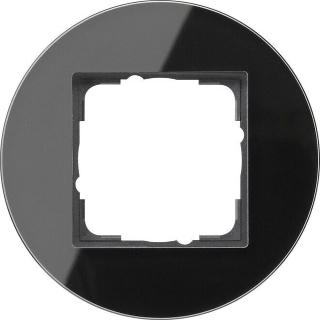 Cornice di copertura Gira 1f. sw 0211135 IP20 telaio nero copri...