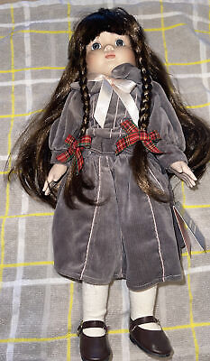 1987 Marian Yu Designs MYD~ 14" Porcelain Doll -Hang Tag