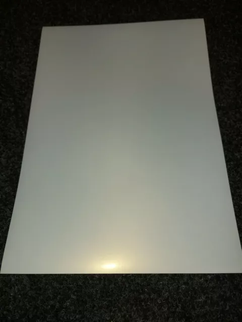 A4 Pearl Effect White High Gloss Inkjet Self Adhesive Sticker Vinyl  (20 Sheets)