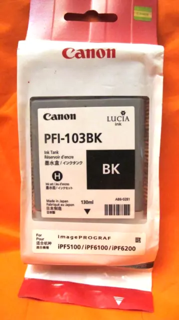 Canon PFI-103BK Genuine BLACK Ink Cartridge 130ml NIB