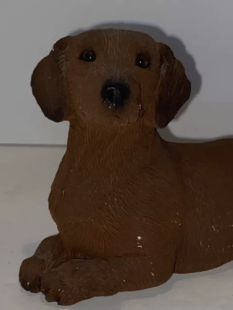 Sandicast Dachshund Red MS158 Dog Statue Animal Figurine Figure Sandra Brue