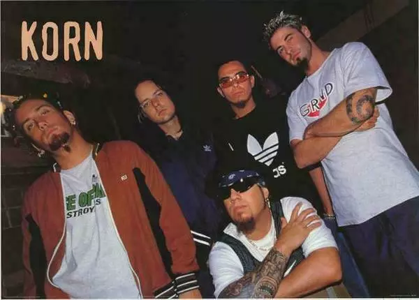 380613 Korn Band Portrait 1999 Vintage WALL PRINT POSTER UK