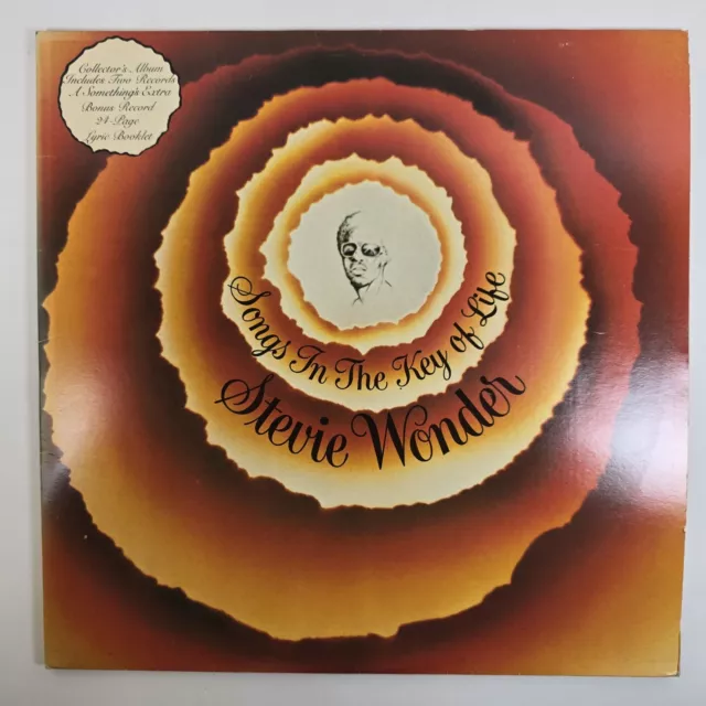 Stevie Wonder Songs In Key Of Life Vinyl 12" LP Record Book & 7" EMI 1976 VG+