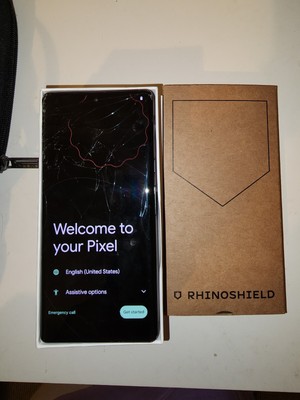 GOOGLE PIXEL 6 Pro 256GB Stormy Black entsperrt Top mit schwarzem LCD