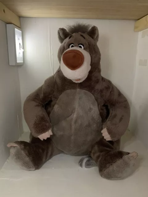 DISNEY STORE JUNGLE Book Large Baloo the Bear Exclusive Soft Plush Toy ...