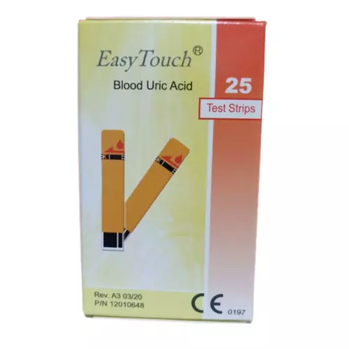 1 box (25 strips) Blood Uric Acid Test Strip Easy Touch EasyTouch - EXP 2024