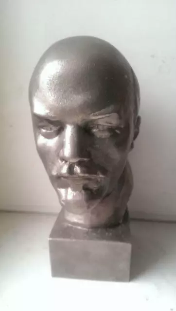 V. Lenin kommunistische bolschewistische UdSSR Metallbüste Figur Statue 4845u