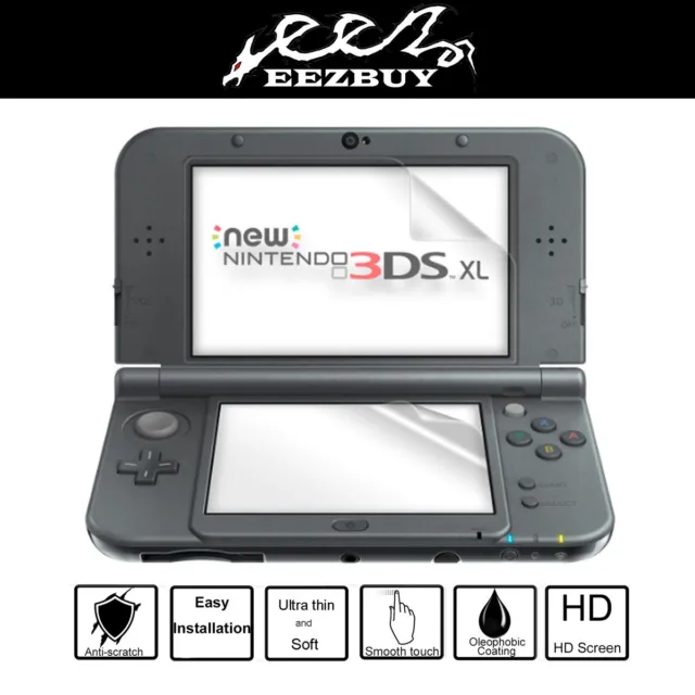 UP & DONW Clear LCD Screen Protector Film for New Nintendo 3DS XL(2015 Version) 2