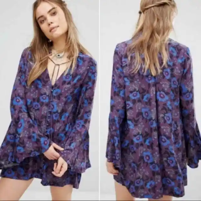 Free People Floral Magic Mystery Tunic Dress