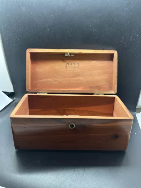 Vintage Lane Miniature Salesman Sample Cedar Chest Jewelry Box No key