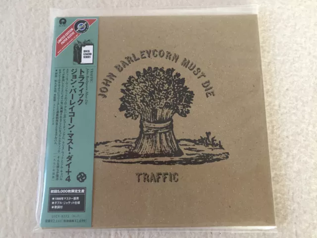 Traffic - John Barleycorn Must Die - Japan Mini Lp Cd - Uicy-9273