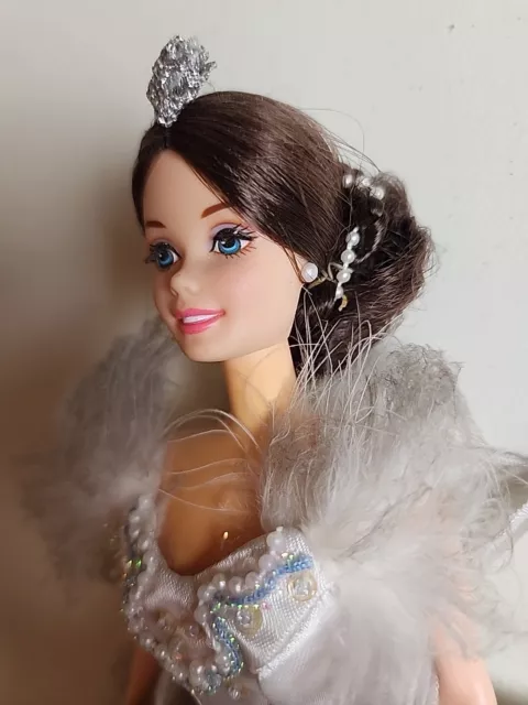 BARBIE as The Swan Lake Queen BALLERINA DOLL w/ROOTD EYELASHES No Box Or Stand 3