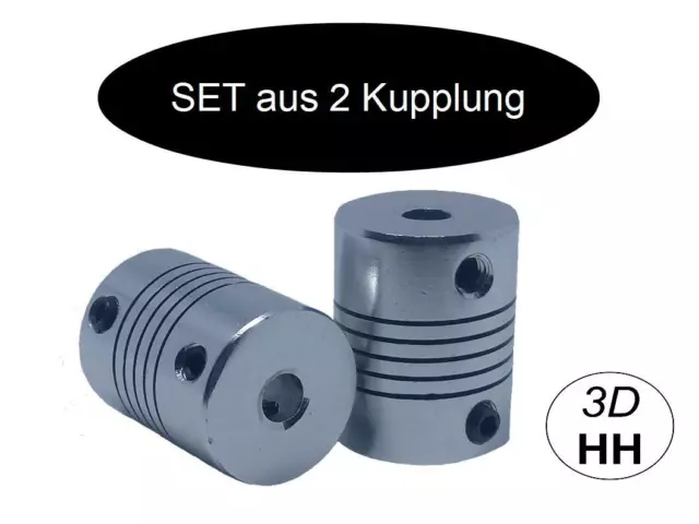 2 x Flexible Kupplung als SET Wellenkupplung für NEMA. Versand gleicher Tag FWK