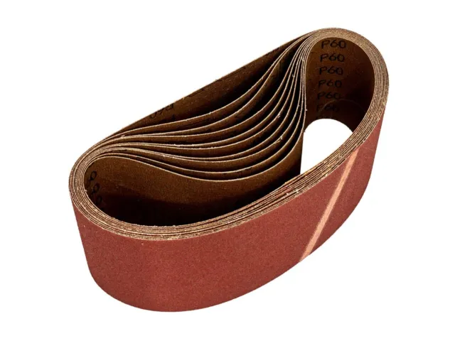 Sealey Sanding Belt For Woodworking 100 x 620mm 60 Grit - Pack of 10 WSB6260
