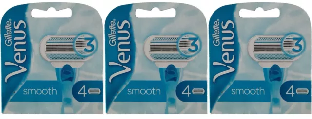 12x Gillette Venus Smooth Rasierklingen (3x 4er Pack)