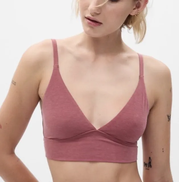 Gap Body Breathe Bralette - Dry Rose - Size X-small - Super Soft - Msrp $34 -NWT